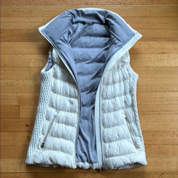 Calvin Klein Performance Off-White Stretchy Quilted Vest Medium - Picture 12 of 12